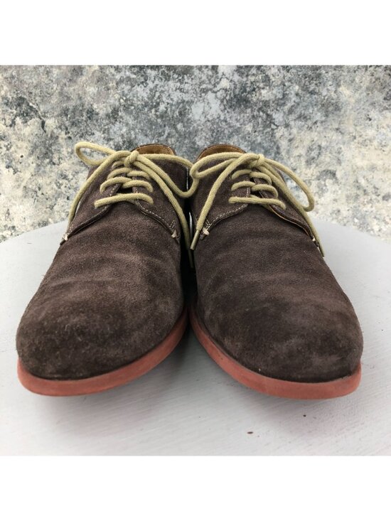 Cole Haan Men\'s Size 11.5M Brown Suede Leather Lace-Up Derby Oxford Shoes C07596 main image 12